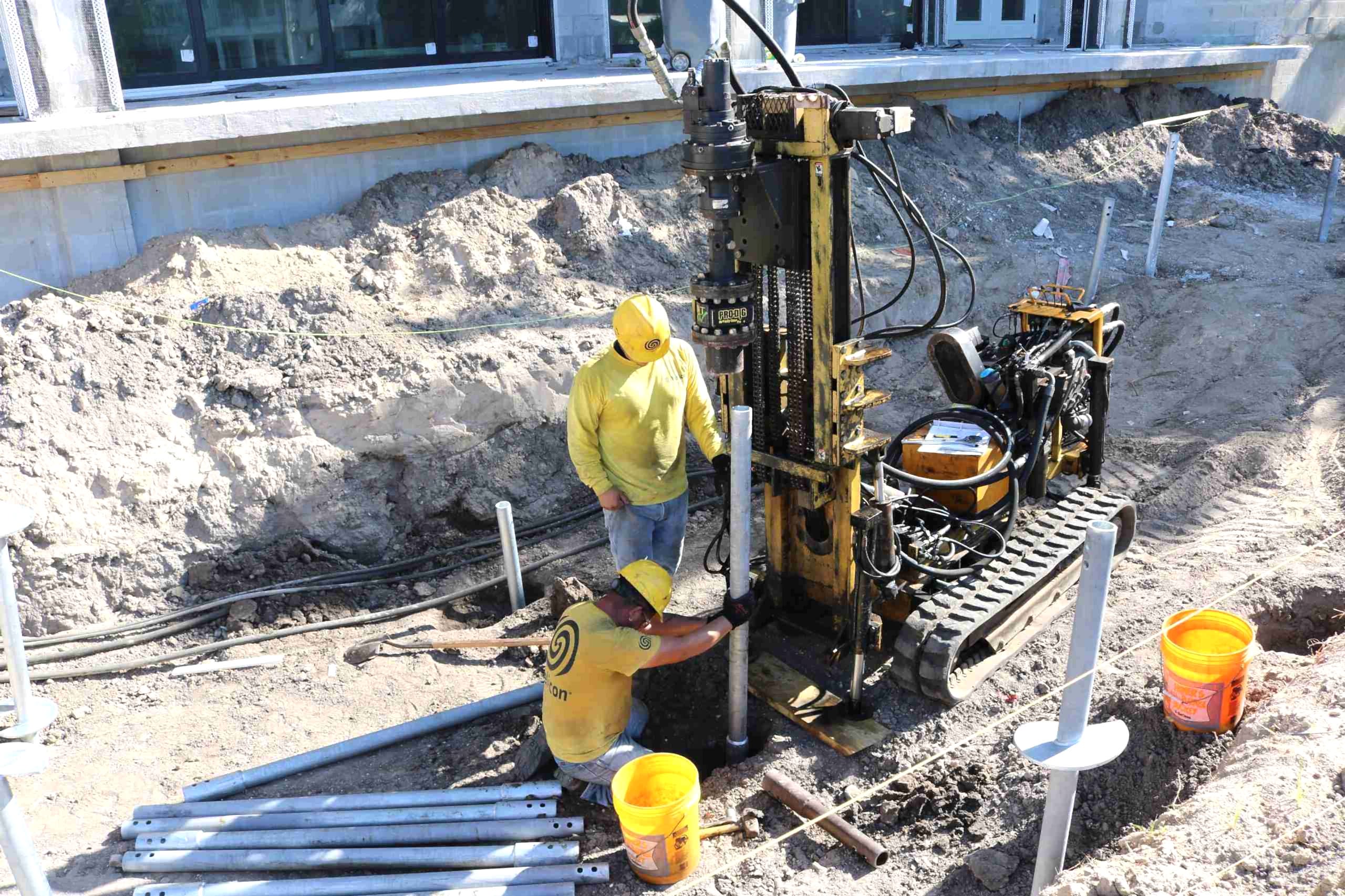 pre-construction helical piers