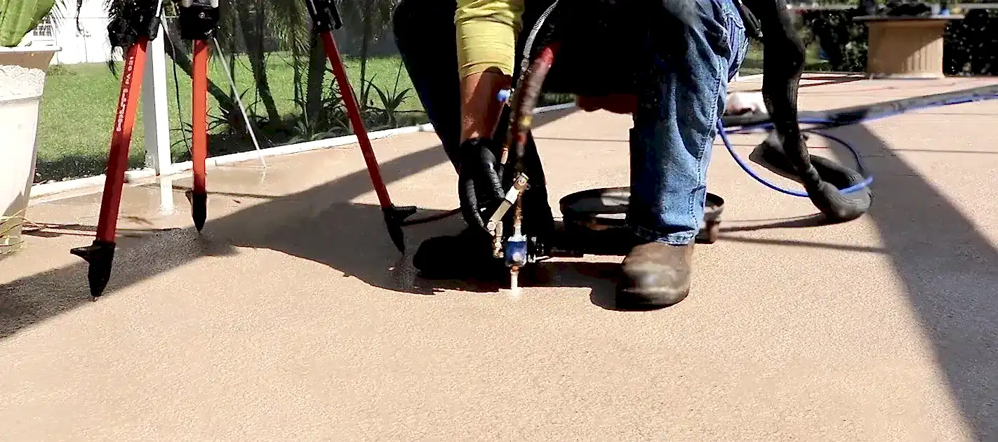 chemical grout pool deck 1