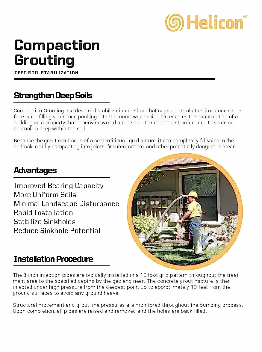 Helicon Compaction Grouting Booklet2.0 Page 1