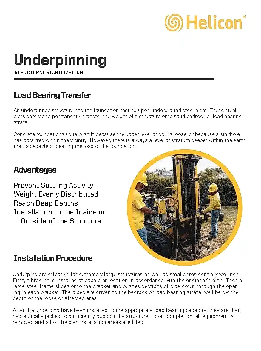 Helicon Underpinning Booklet2 Page 1