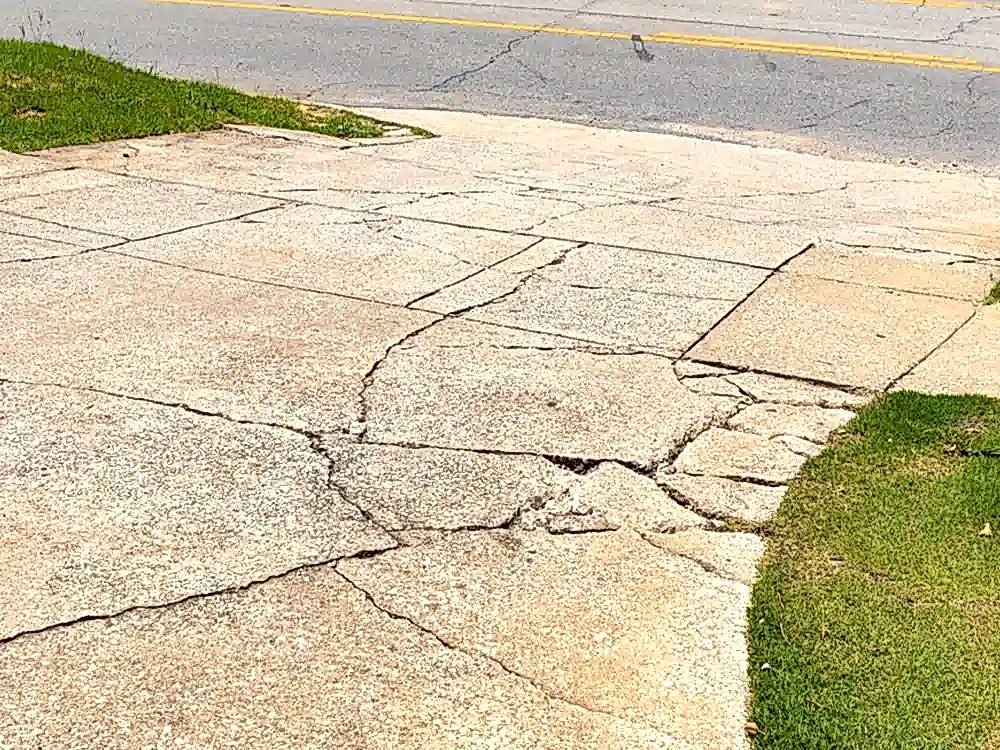 Cracked or Tilted Driveways