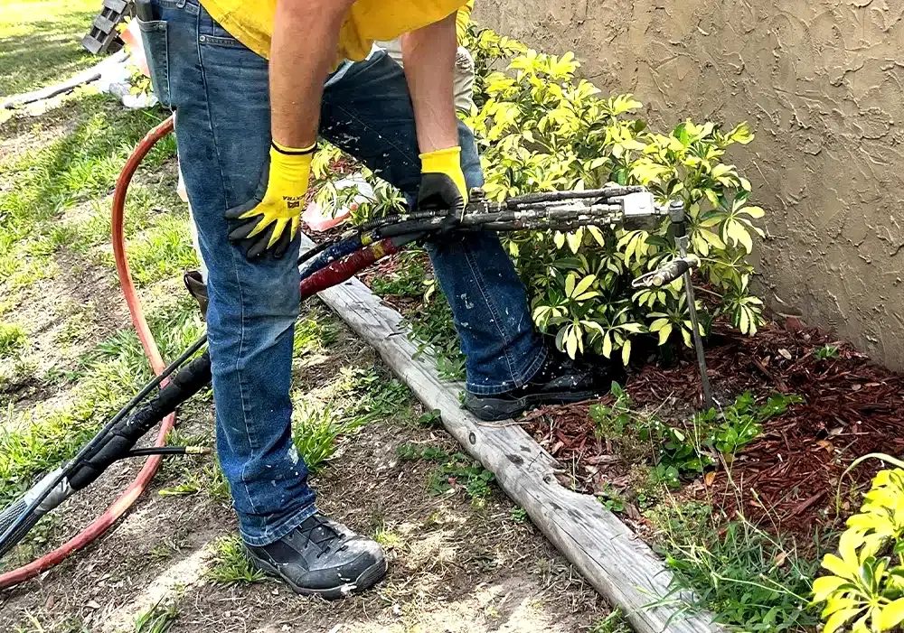 Concrete Lifting - Polyurethane Foam Injection Micropile Structural Support