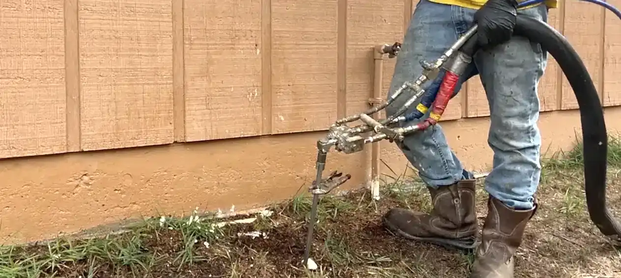 Poly Foam 1 soil stabilization for foundation repairs
