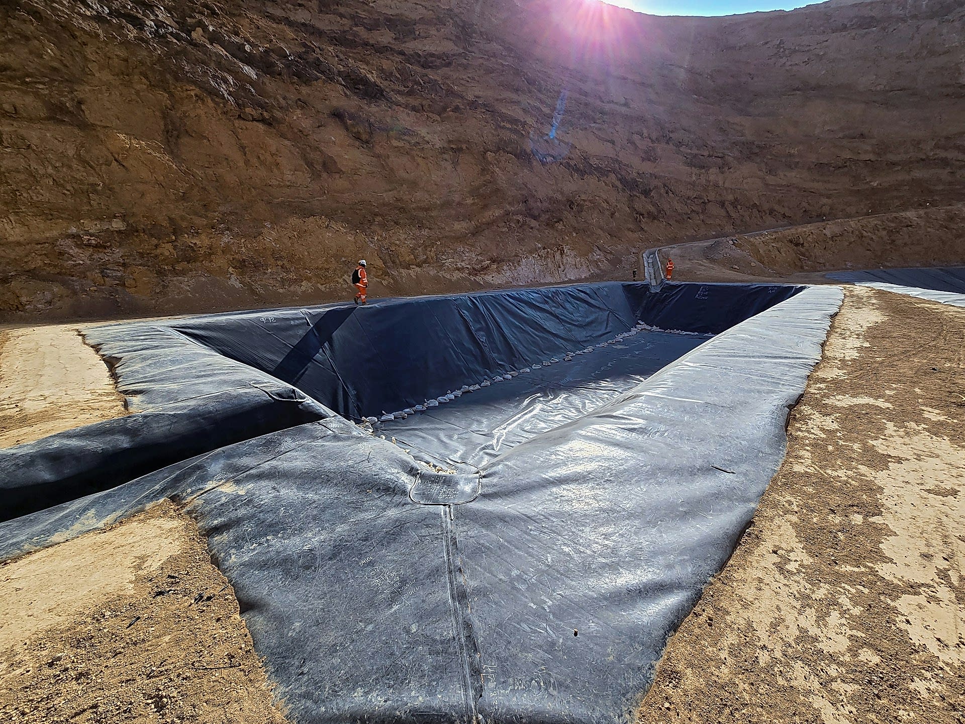 Construction process of a pool