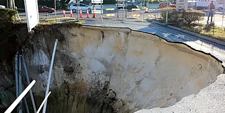 5.1Sinkhole Repair 1 - Sinkhole in Trinity Sinkhole in Trinity